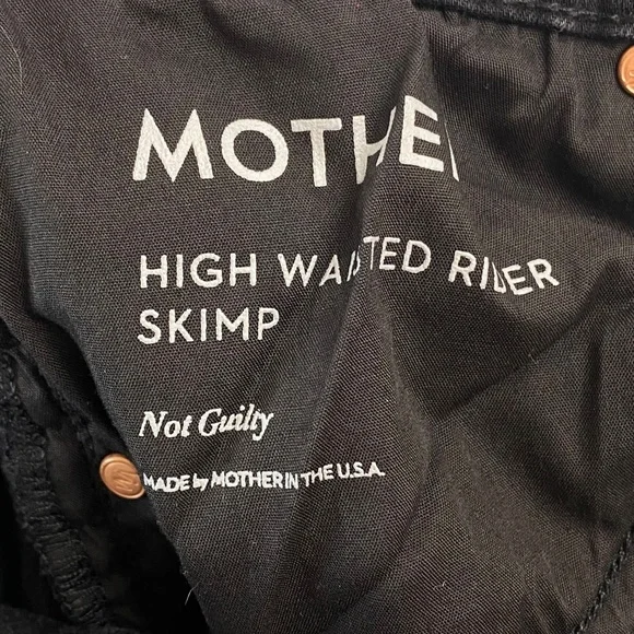 MOTHER High Waisted Rider Skip Jean in Not Guilty Size 24 - Picture 10 of 13